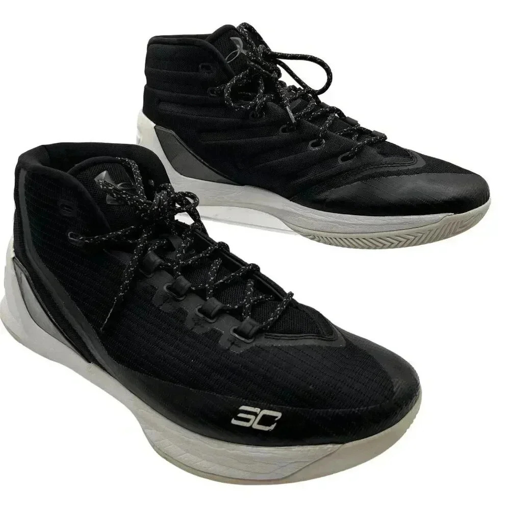 Under Armour Men 13 Steph Curry 3 Cyber Monday Basketball Shoe High Top Sneakers